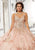 Vizcaya by Mori Lee - 89321 V Neck Striking Detailed Ballgown Special Occasion Dress