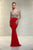 Xtreme Prom 32503 Lavishly Beaded Sheer Jersey Gown - 1 pc Claret In Size 6 Available CCSALE 6 / Claret