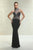 Xtreme Prom Bejeweled Sheer High Neckline Sheath Evening Gown 32514 CCSALE 6 / Purple